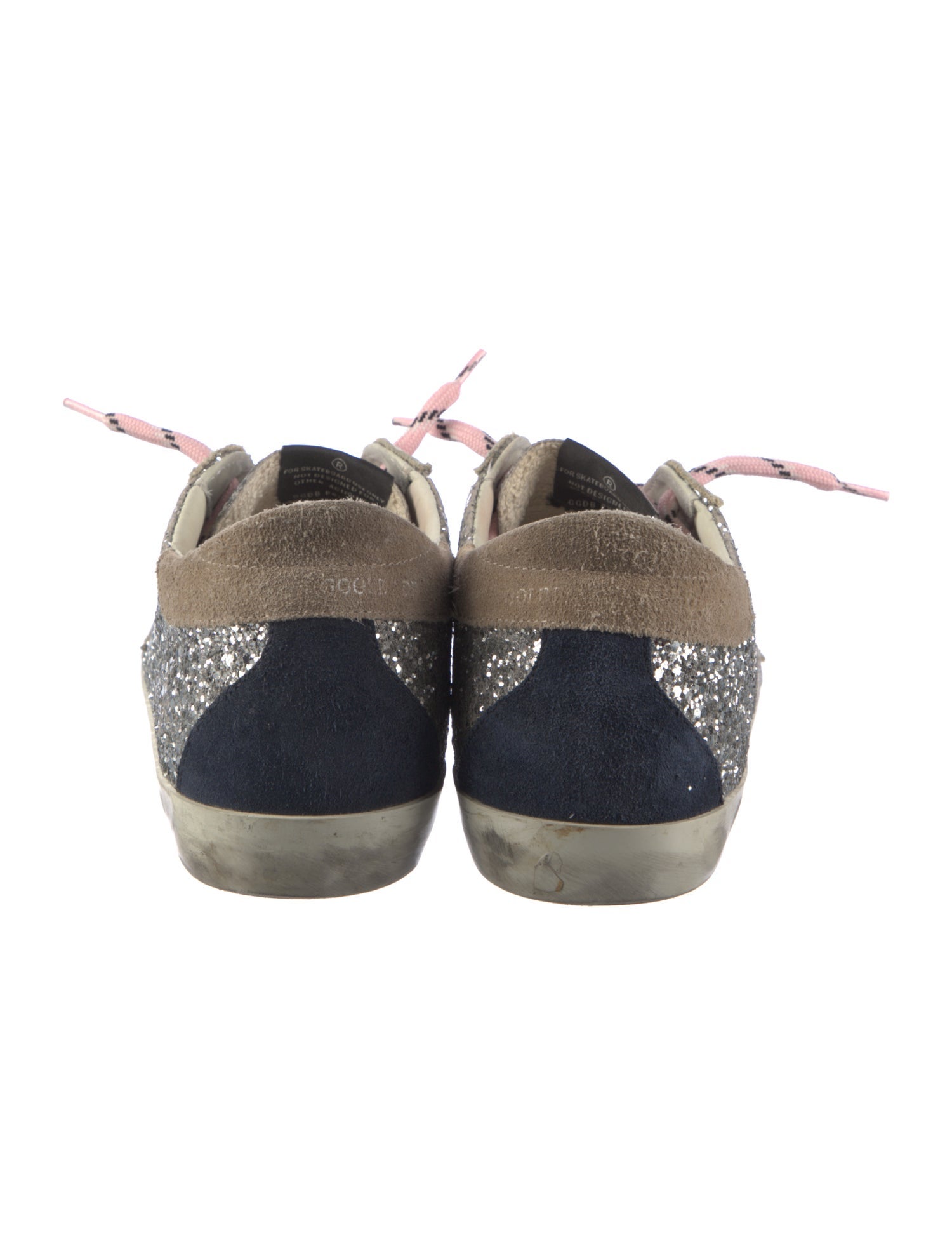 Golden Goose Glitter Distressed Accents Sneakers